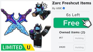 How To Get My Zarc Freshcut Items Free Ugc Limiteds In Roblox All Steps