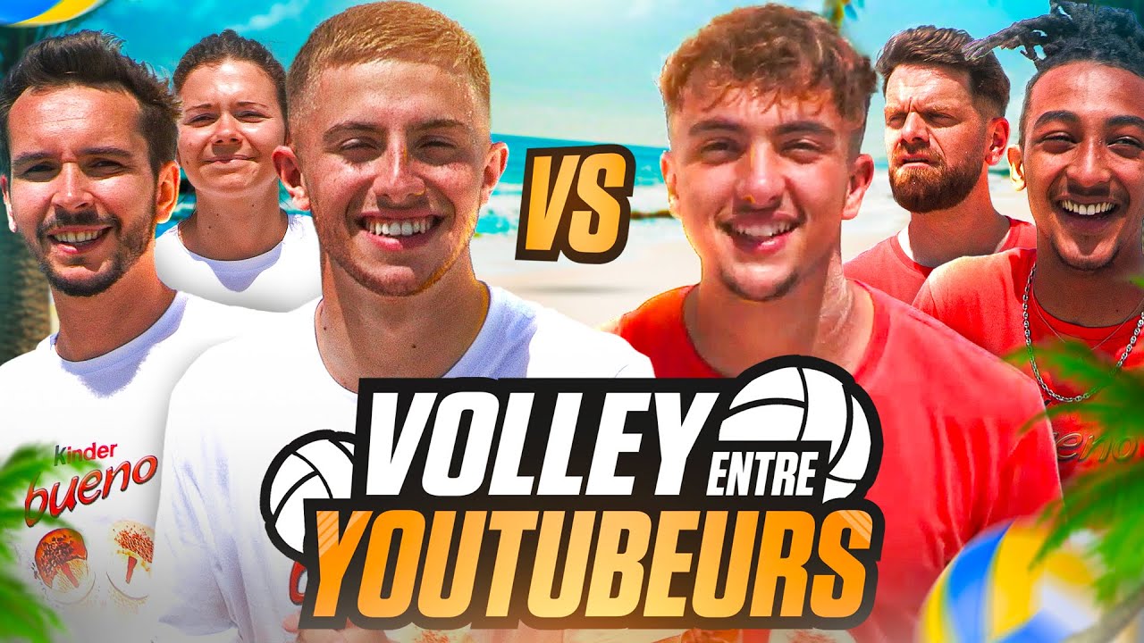 NORME MATCH DE BEACH VOLLEY ENTRE YOUTUBEURS avec Miss France et KeenV  cest trop drle 