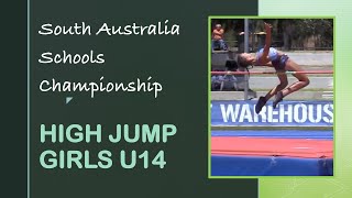 South Australia Schools Championships. High Jump. Girls U14