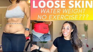 Do Waist Trimmer Sweat Belts work WITHOUT Exercise? LOOSE SKIN | Sweet Sweat | Dominga Shataun