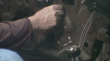 1976 Trans AM SE (155) Install power window regulator Rivets.