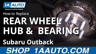 How to Replace Rear Wheel Bearing 10-14 Subaru Outback