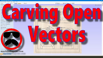 Carving Open Vectors - Part 40 - Vectric For Absolute Beginners