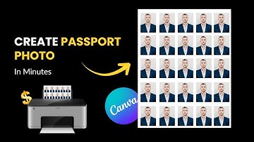 How to Print Passport Size Photos on A4 Sheet at Home In Canva