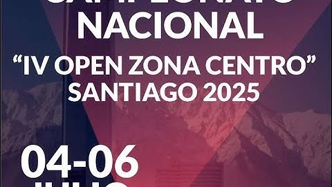 Campeonato Nacional OPEN IV Zona Centro 2025