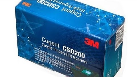 3M Cogent CSD 200 Biometric USB Fingerprint Scanner