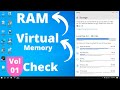 How To Check Ram/Virtual Memory In Windows 10
