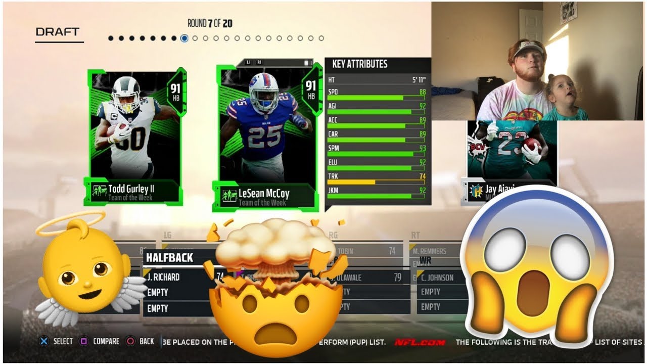 MADDEN 18 DRAFT CHAMPIONS | MY LITTLE SISTER DRAFTS MY TEAM!! (GONE WRONG) - YouTube