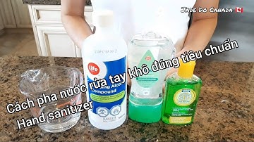 Cách pha nước rửa tay khô, chỉ 2 phút.[ENG SUB] homemade hand sanitizer