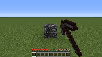 I broke a bedrock with a netherite pickaxe