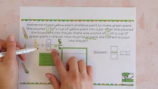 4th grade PARCC practice test fraction word problem