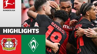 Wirtz Hattrick \& Bundesliga Champions 2024 | Bayer 04 Leverkusen - SV Werder Bremen 5-0 | Highlights