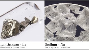 Lanthanum - La vs Sodium - Na Comparing Element attributes Atoms