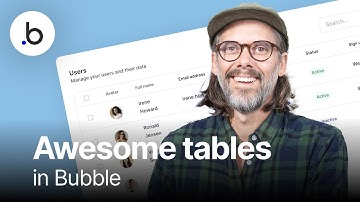 Design awesome tables in Bubble.io | Tutorial