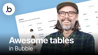 Design awesome tables in Bubble.io | Tutorial