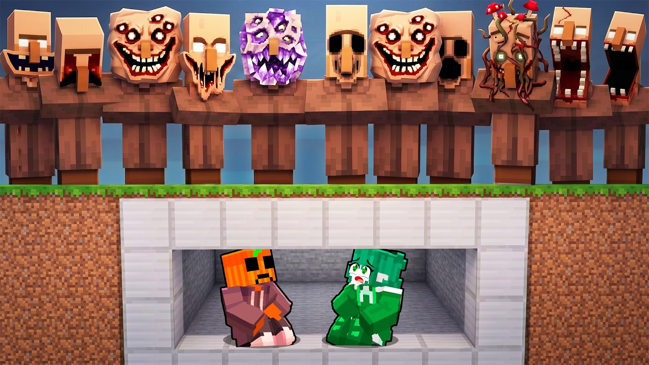BUNKER SEGURO vs ALDEA MALDITA en Minecraft…