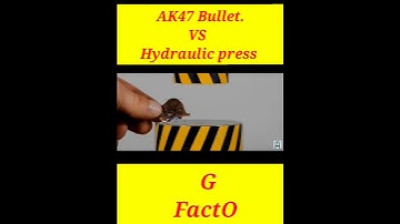 AK47 Bullet VS hydraulic press #facts #experiment #hydraulic #shorts  #ak47