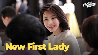 First lady Kim makes 1st official appearance in public