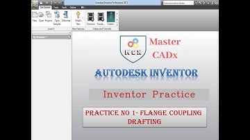 Inventor Practice No 1 Flange Coupling Drafting