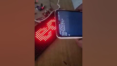 iot based college notice board display using p10 led modules