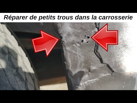 Comment réparer, reboucher de petits trous de corrosion dans une carrosserie (passage de roue)