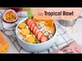 How to make oaty tropical bowl  vegan breakfast  ufc velvet oat milk