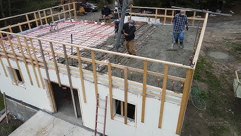 Building my ICF house part 9 : Second floor concrete joist