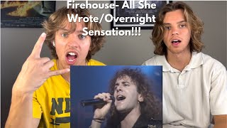 Twins React To Firehouse- Overnight Sensation/All She Wrote!!!