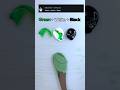 Satisfying Color Mixing Green White Black Shorts Paintmixing Mixedcolors Asmrart 