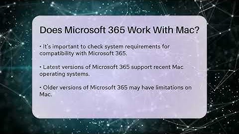 Does Microsoft 365 Work With Mac? - Talking Tech Trends