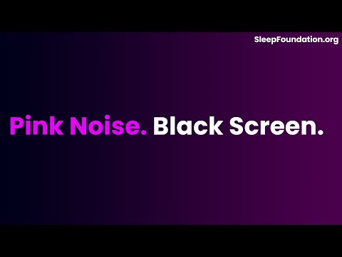 Pleasant Pink Noise with Black Screen | White Noise 10 Hours