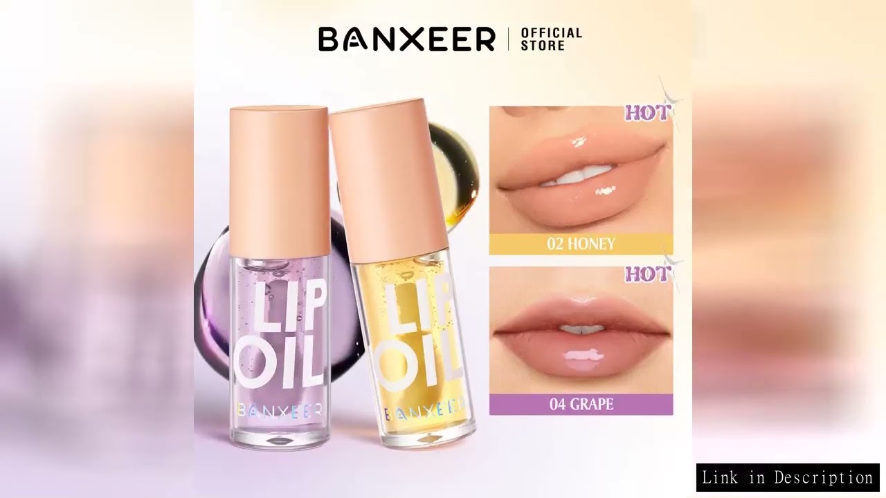 BANXEER Lip Oil Lip Gloss Moisturizing Fruit Flavoured Plumper Non-Sticky Long Lasting Repairing Pri