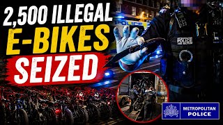 PHONE SNATCHERS LOSE 2,500 ILLEGAL E-BIKES — Met Police Crackdown