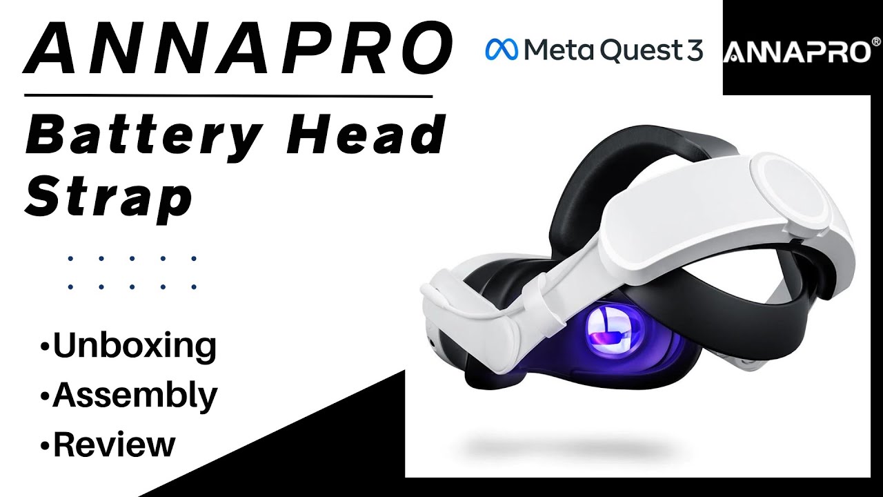  ANNAPRO Battery Head Strap for Oculus/Meta Quest 3, Elite Strap  with 6500mAh Battery for Quest 3 Accessories, Enhance Comfort and Extend  Playtime : Video Games