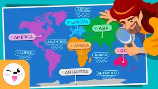 Los CONTINENTES y OCÉANOS para niños | Recopilación | ¿Cuántos continentes y océanos hay?
