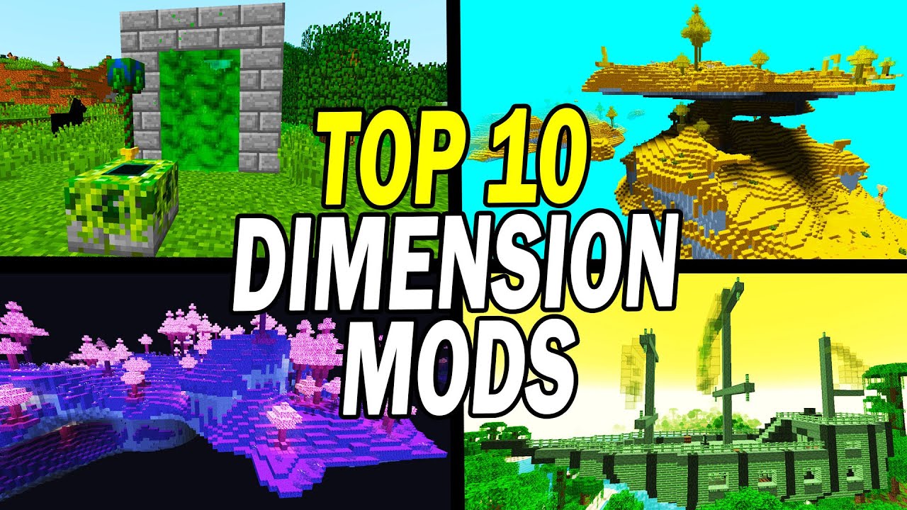 Top 10 Best Minecraft Dimension Mods Youtube
