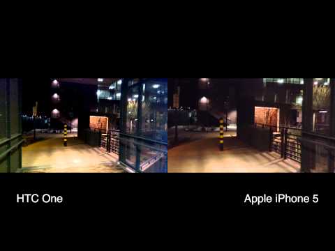 HTC One - Low Light Video Comparison to Lumia 920 and iPhone 5