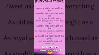 Everything at once #viral #new #song #trending #music@lyricalvibe0007#lyricalvibes #lyricalzone