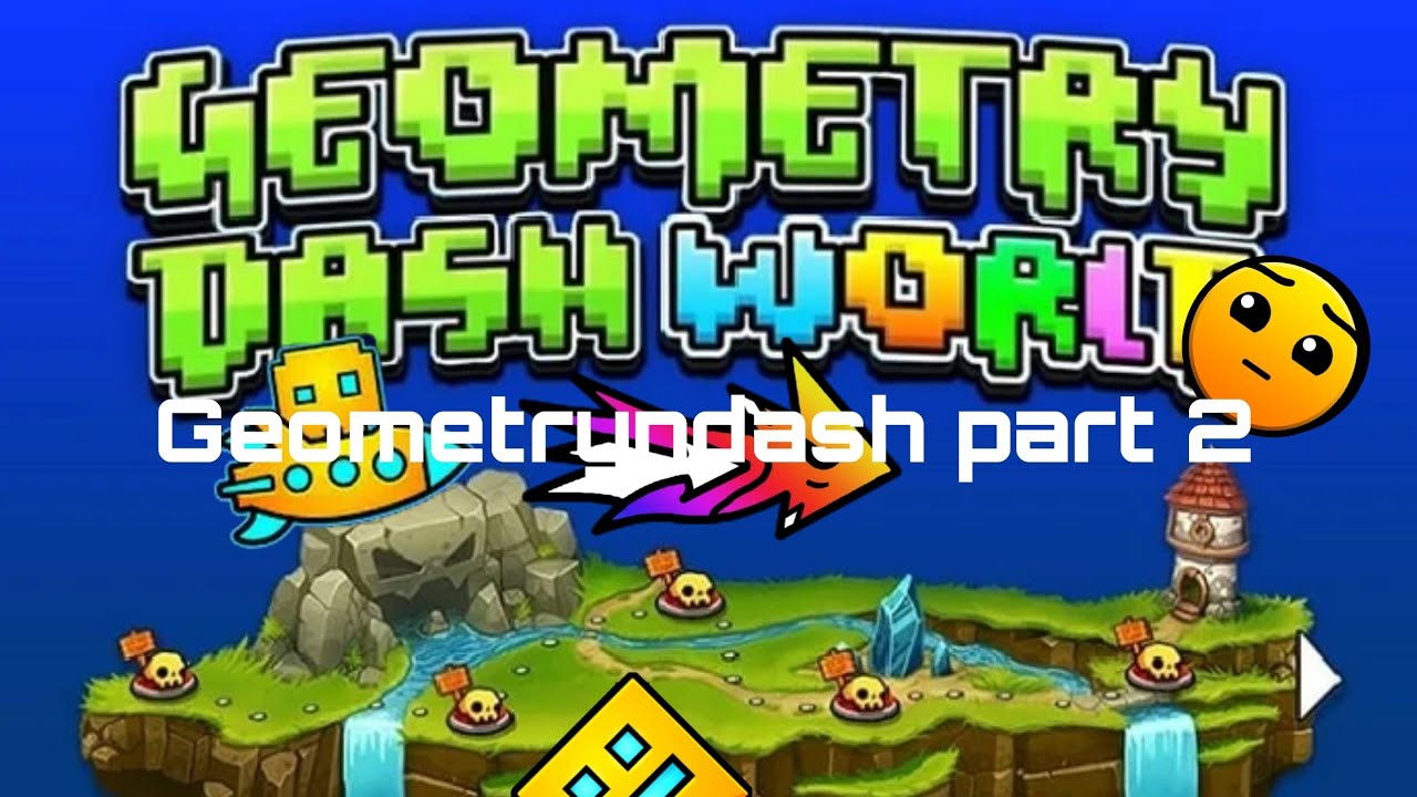 Playing geometry dash for the first time part 2 - YouTube