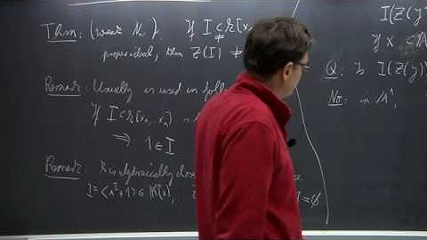 Algebraic Geometry - Lothar Göttsche - Lecture 03