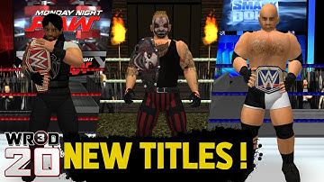 WR3D 20 V5- New Championship Titles/Belts