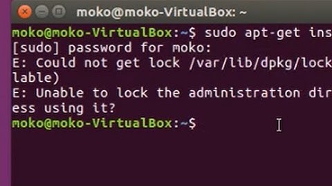 Ubuntu 16.04 problem - Could not get lock in folder var lib when trying to install with apt-get