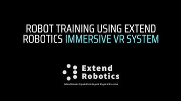 Robot Training using Extend Robotics Immersive VR system Video