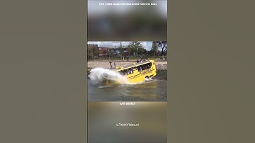 A bus that can even go into water #technology The Saif Shorts