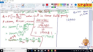 SI and CI || Question 9 ||  Spark Institute||  Easy Arithmetic||  Krishna Sir||