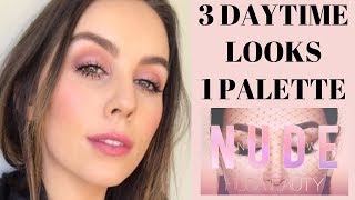 3 Daytime Looks 1 Palette | Huda Beauty New Nude Palette