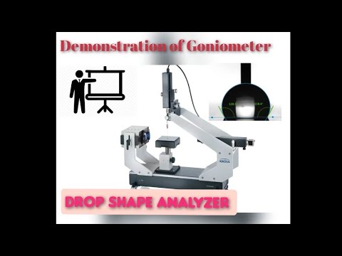 Demostration on goniometer || Drop shape Analyzer|| DSA25S KRÜSS in Hindi