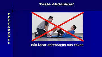 Qual o intuito do teste de abdominal em 1 min?