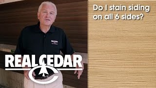 FAQ : Do I Stain Siding On All 6 Sides? - Realcedar.com