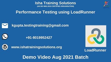 Performance Testing using LoadRunner Demo 1. Pls contact or whatsapp us on +91-8019952427 to enroll